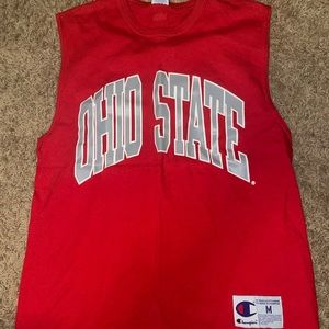 Vintage Champion Ohio State Sleeveless Tank Top Shirt sz M